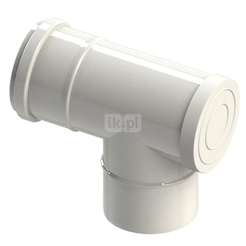 Trójnik rewizyjny powietrzno-spalinowy rozszerzający 87' Concept By JEREMIAS pp 60/100mm x 80/125mm