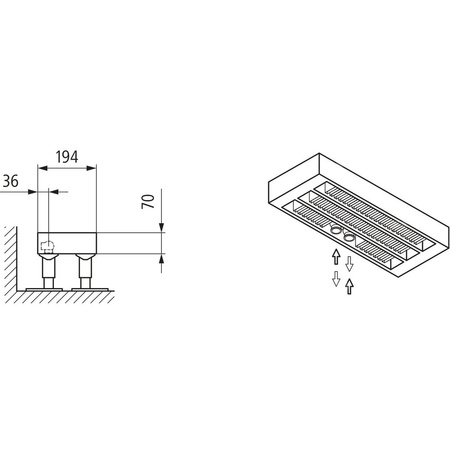 Konwektor Kermi Konvektor Typ43 BH280x194x800mm QN1507,weiß,6bar, m. Abd., AB Uni.