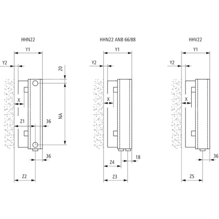 Kermi ściana grzewcza HHV22 490x122x4000 pozioma,RAL9016,6bar,bez osł.,prawa,L260