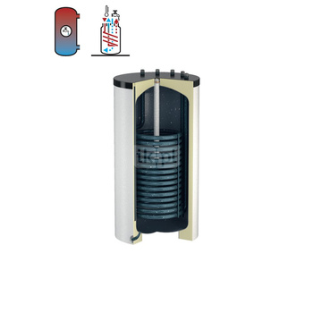 Podgrzewacz FLAMCO MEIBES z wężownicą, 160 l, Spiralny, Powlekanie, 10 / 16