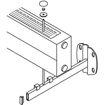 Konsola KERMI do montażu konwektorów L=800 mm, weiß