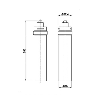 FILTR DO BATERII FILTRUJĄCYCH, PROFINE LILAC MEDIUM (FILTR ZMIĘKCZAJĄCY, MIKROFILTRACJA + JONY SREBRA, 740 LITRÓW DLA 15 st. dKH LUB 6 MIESIĘCY )