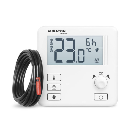 AURATON Cetus P - Dobowy, przewodowy regulator temperatury (jednoczujnikowy)