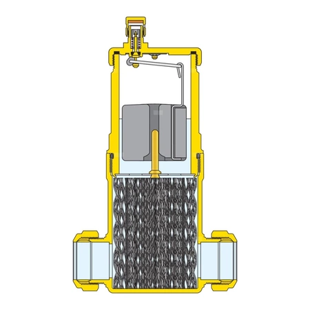 DISCAL - Separator powietrza ze złączkami zaciskowymi O 22