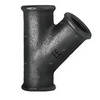 Trójnik ODLEWNIA ZAWIERCIE 30/165 45' żeliwo (czarny) 1/2'' (GW gazowy walcowy x GW gazowy walcowy x GW gazowy walcowy)