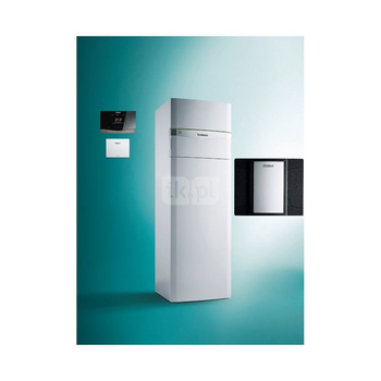 Pakiet systemowy OZE - Pompa ciepła gruntowa solanka-woda VAILLANT VWF 118/4 flexoCOMPACT 11.2 kW 400 V + Regulator sensoCOMFORT VRC 720 + Moduł chłodzenia pasywnego VWZ NC 11/4 + Moduł komunikacji internetowej VR 940f