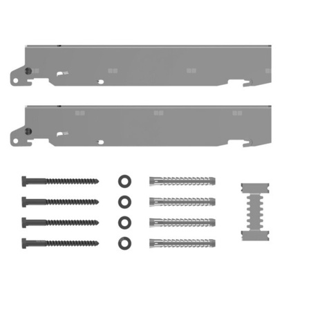 Zest. konsoli do szybkiego mont., typ 10wys. 400 mm, odl. od ściany 60mm, biały