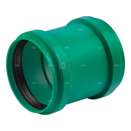 Złączka dwukielichowa MAGNAPLAST KG 2000 ERMM, PP-md (zielony), DN 160 (ww x ww), do kanalizacji
