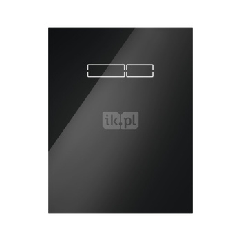 TECElux - górna obudowa szklana z elektronicznym uruchamianiem "sen-Touch", szkło czarne