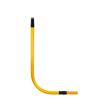 Przyłącze gazu stalowe z rury preizolowanej, PE63 x gwint 1 1/2", L=1500xH=1500