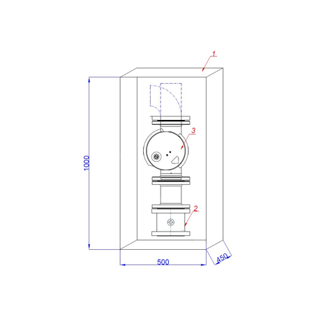 Punkt odcinający DN65