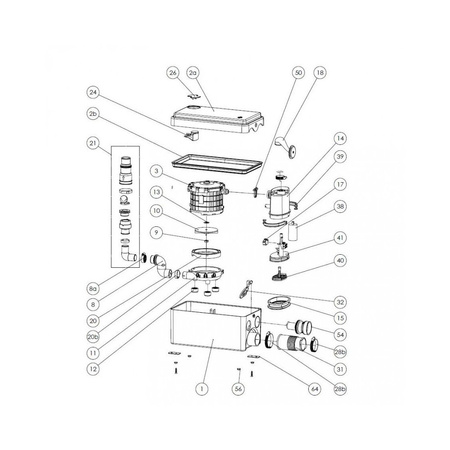 SANIDOUCHE- Pompa (prysznic, umywalka, mała wanna do 150l)