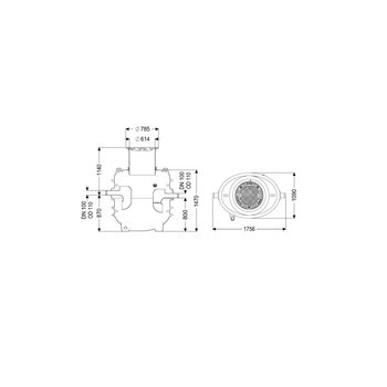 Separator tłuszczu EasyClean ground GW Direct-R NS1 120D