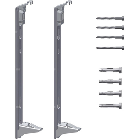 Zestaw szyn ściennych Kermi wys. 600 mmdo profilowanych grzejników płytowych