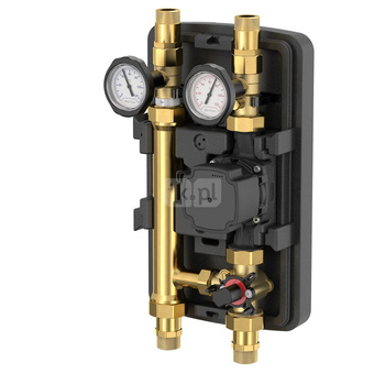 Grupa pompowa FLAMCO MEIBES GZ gazowy walcowy x GZ gazowy walcowy 1 cal (25) x DN 25 Kvs5.8, z izolacją, z pompą obiegową, z zaworem trójdrożnym