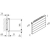Grzejnik płytowy typ 11 KERMI HHN, z osłonami wym. 560 x 1900 mm, kolor biały, moc 1476 W