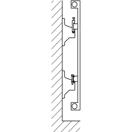 Grzejnik płytowy typ 10 KERMI HVN wym. 3600 x 1190 mm, kolor biały, moc 4084 W
