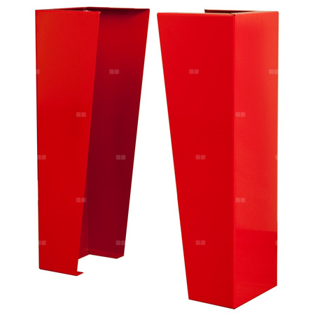 Podstawa 900 mm, szerokość 250 mm, do szafy wys. 550 ±100 mm, kolor czerwony RAL 3000