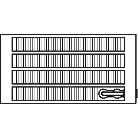 Konwektor Kermi V-Konvektor Typ54 BH140x255x2600mm QN3864, weiß, 6 bar, o. Abd., Vent. re