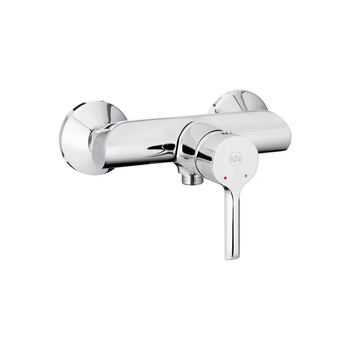 Bateria natryskowa ścienna KFA Armatura ANGELIT, kolor chrom