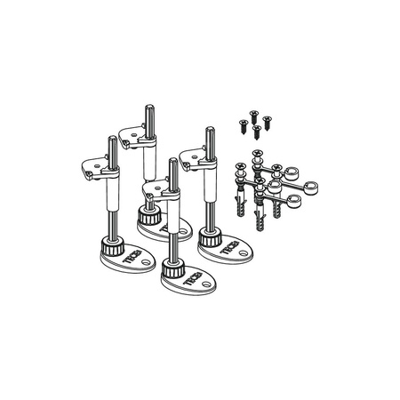 TECEdrainpoint S - Stopki montażowe z izolacją akustyczną