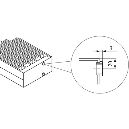 Konwektor Kermi V-Konvektor Typ32 BH140x133x1500mm QN1317, weiß, 6 bar, o. Abd., Vent. re