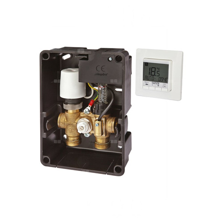 KOMBIBOX RTL-TH DIGITAL 3/4" GZ, rozeta z tworzywa sztucznego /biała/