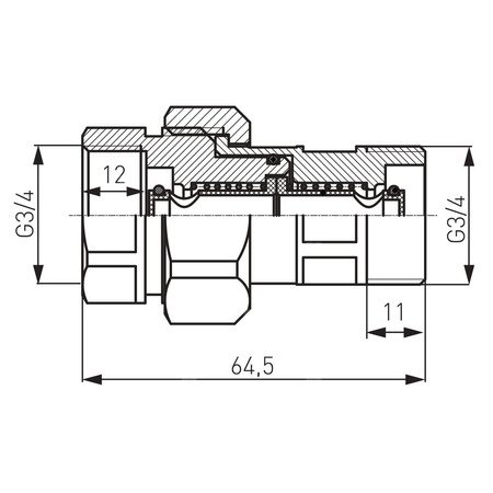 Szybkozłącze 3/4" do naczynia przeponowego