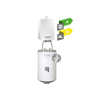 Pakiet - Kocioł gazowy jednofunkcyjny DE DIETRICH MCR3 Evo 24T kondensacyjny wiszący 6.1 - 24.8 kW + Zasobnik c.w.uAQUAvie125