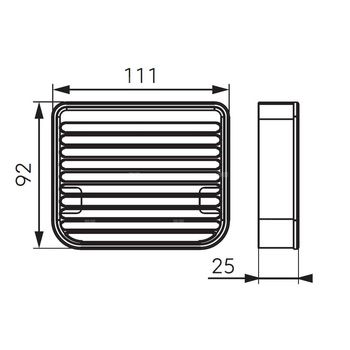 EMOTION mydelniczka stalowa, chrom