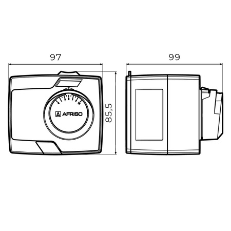 Siłownik elektryczny ARM 443 ProClick, 3-pkt, 230 V AC, 120 s, 6 Nm, z wyłącznikiem pomocniczym