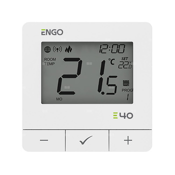 Programowany, Internetowy natynkowy regulator temperatury ZigBee/868MHz, 230V, biały