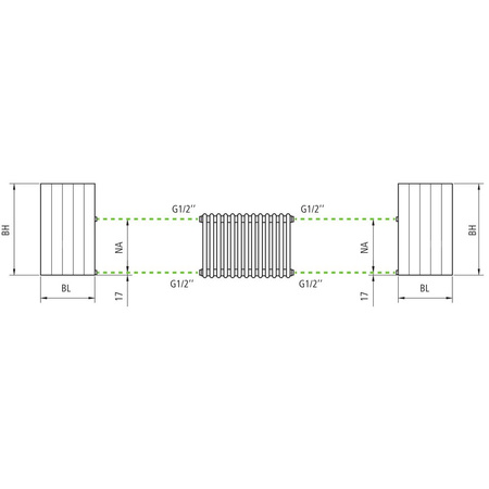 Grzejnik płytowy typ 22 KERMI V-HVV wym. 1600 x 1540 mm, kolor biały, moc 5433 W