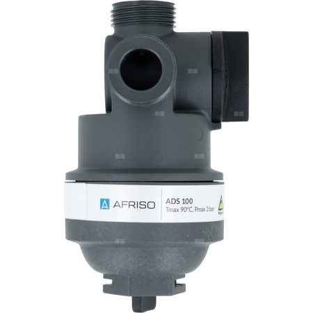 Kompaktowy magnetyczny separator zanieczyszczeń ADS 100, przyłącza kątowe G3/4'', Kvs 4,2 m3/h