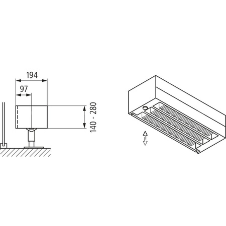 Konwektor Kermi Kon m. Str. Typ33 BH70x194x5000mm QN3600, weiß, 6bar, o. Abd, AB 12