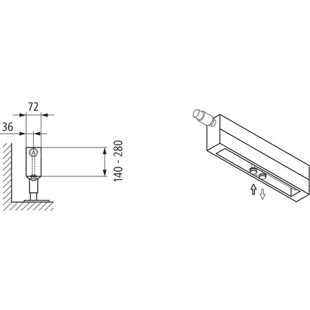 Konwektor Kermi V-Konvektor Typ21 BH140x72x1300mm QN706, weiß, 6 bar, o. Abd., Vent. re