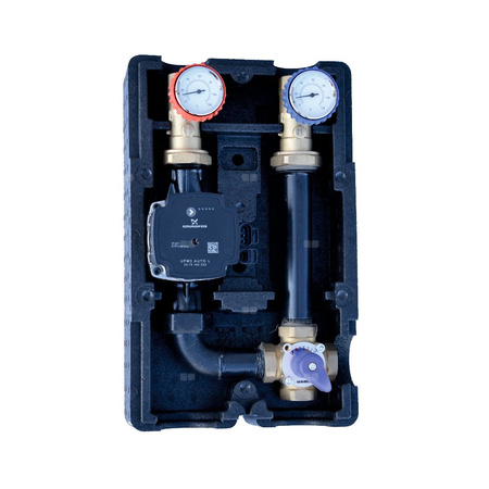 Grupa pompowa Concept by Womix GP-SMR4 25 - z zaworem 4-drogowym (Grundfos UPM 3 AUTO L 25-70)