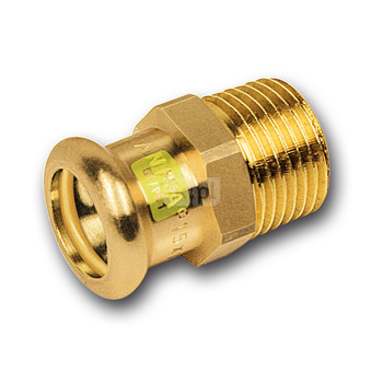 Nypel SANHA Press Gas, Cu, 35 mm x 1 1/4'' (zw x GZ)