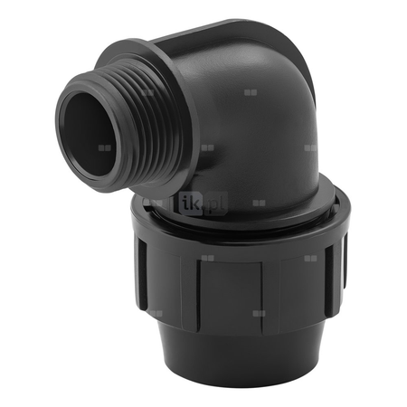 Kolano 90' MAGNAPLAST do rur PE PN16, 40 mm x 1'' (zs x GZ)