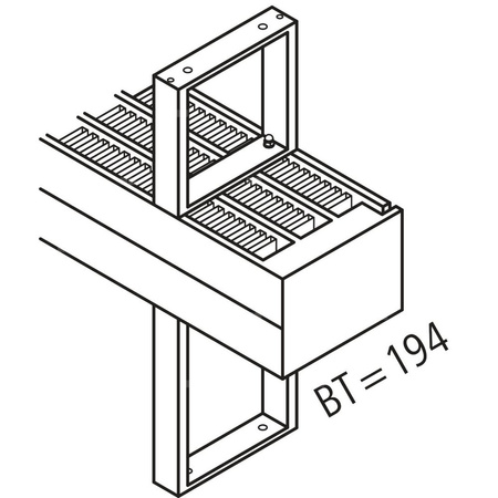 Konwektor Kermi V-Kon S Typ44 BH210x255x2400mm QN4586, weiß, 6 bar, m. Abd., Vent. re