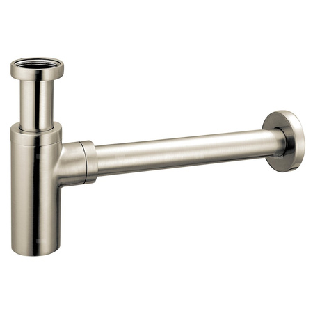 ROTONDO syfon mosiężny G5/4, nikiel szczotkowany