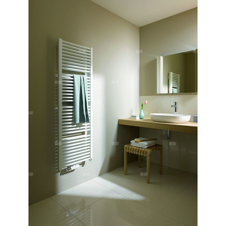 Grzejnik drabinkowy KERMI DUETT-50, wym. 1188 x 934 mm, kolor srebrny, moc 1597W