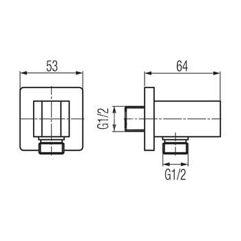 KVADRO PLUS przyłącze kątowe