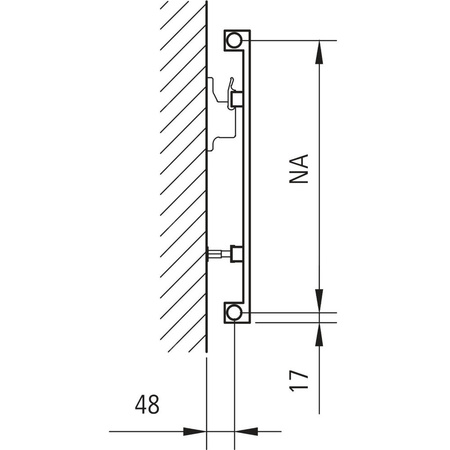 Grzejnik płytowy typ 11 KERMI HVN wym. 600 x 1190 mm, kolor biały, moc 1151 W