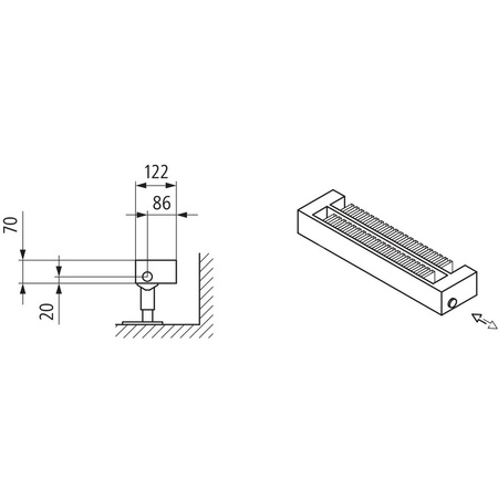 Konwektor Kermi Konvektor Typ22 BH210x122x3000mm QN2931, weiß, 6bar, o. Abd., AB Uni.