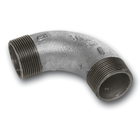 Łuk 90' SANHA 3#, żeliwo (cynk/nikiel) (ocynk), 2'' (GZ)