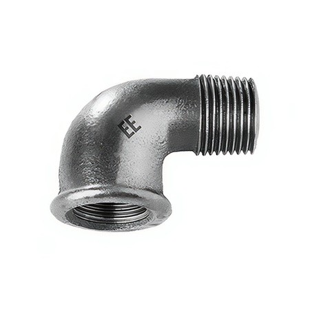 Kolano 90' ODLEWNIA ZAWIERCIE A4/7/92 żeliwo (ocynk) 1 1/4'' (GW x GZ)