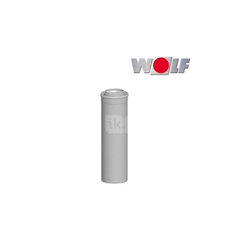 Przewód powietrzno-spalinowy DN110/160, kolor biały, wsuwany, długość 1000 mm