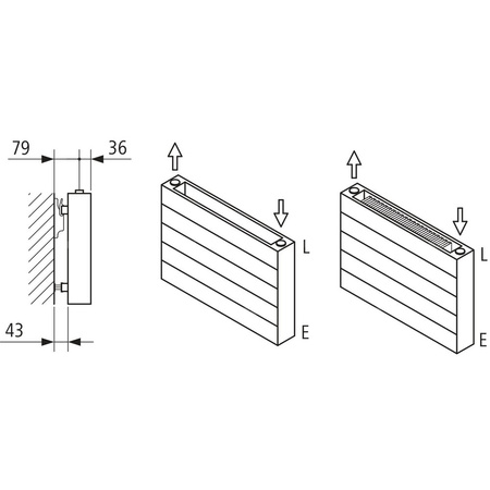 Kermi ściana grzewcza HHV21 560x72x4600 pozioma,RAL9016,6bar,z osłoną,prawa,L540