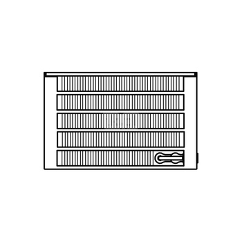 Konwektor Kermi V-Kon S Typ55 BH70x316x3400mm QN3730, weiß, 6 bar, m. Abd., Vent. re